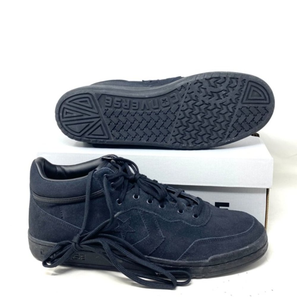 Converse CONS Fastbreak Pro Suede Shoes Sneakers Black Mid Casual Men's 168645C - Picture 3 of 8